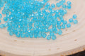 4mm Blue Faceted Acrylic Beads