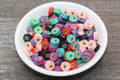 9mm evil eye polymer clay beads, halloween clay charms for bracelets 4