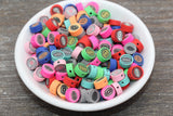 9mm evil eye polymer clay beads, halloween clay charms for bracelets 2