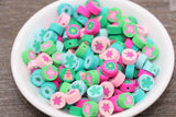 9mm spring garden theme polymer clay beads, animal clay charms for bracelets
