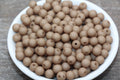 8mm Matte Taupe Acrylic Gumball Beads