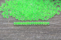 4mm 6/0 matte green lining glass seed beads for bracelets