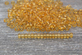 4mm 6/0 orange transparent glass seed beads for bracelets