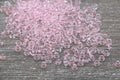 4mm 6/0 pink transparent glass seed beads for bracelets