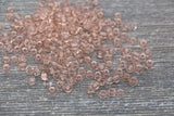 4mm 6/0 peach transparent glass seed beads for bracelets