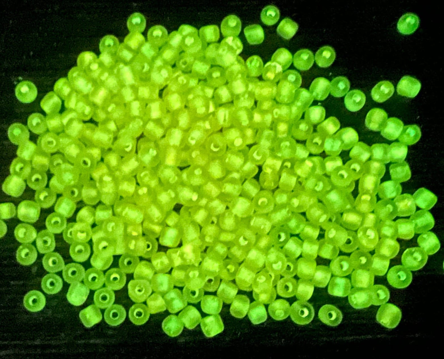 GLOW Matte Glass Beads, 4mm 6/0 Glass Beads, Glow in Dark Frosted Light Orange Seed Beads, Rocailles Beads, Beading Supplies #2312