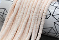 6mm pale peach heishi beads for bracelets and DIY jewelry
