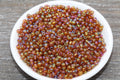 4mm 6/0 rainbow transparent glass seed beads for bracelets