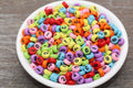 7mm Colorful Flat Acrylic Number Beads