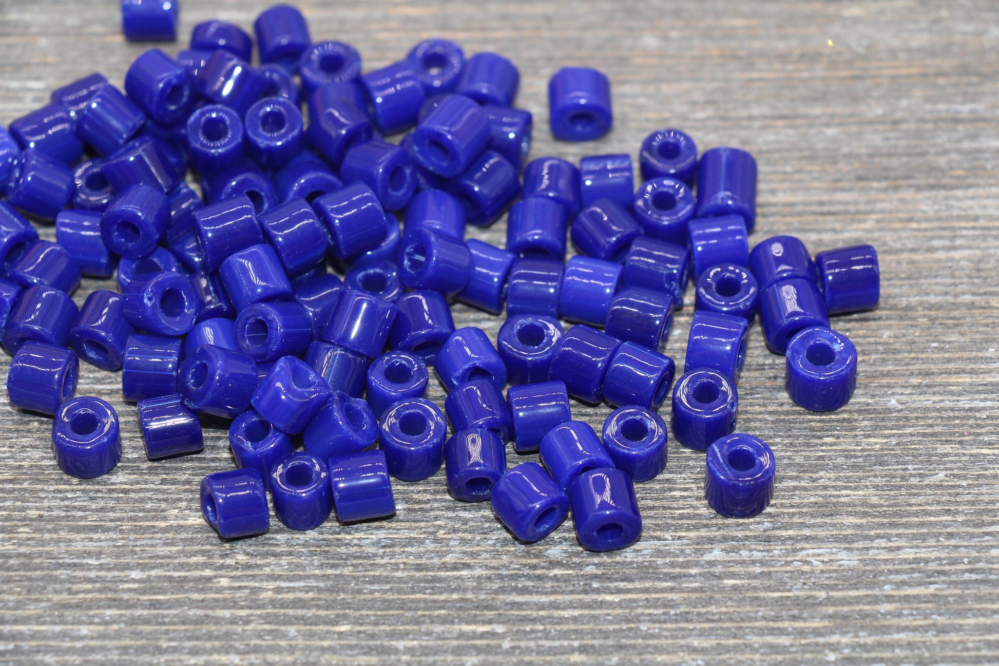 7mm Glass Seed Beads, Blue Glass Beads, Slider Glass Beads, Roller Beads, Bead for Bracelet, Beading Supplies #2346