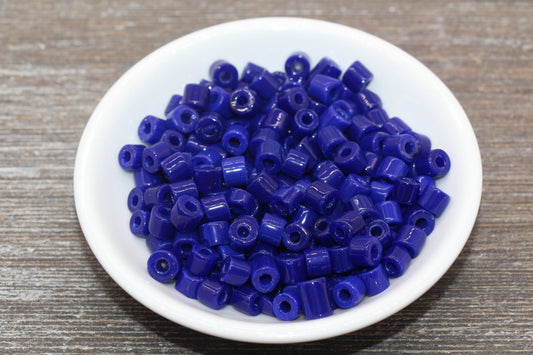 7mm Glass Seed Beads, Blue Glass Beads, Slider Glass Beads, Roller Beads, Bead for Bracelet, Beading Supplies #2346