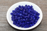 7mm blue glass seed beads for bracelets