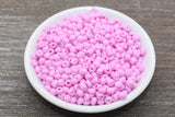 5mm Pink Glass Seed Beads, 3/0 Red Opaque Seed Beads, Rocailles Beads, Bead Bracelet, Beading Supplies #1037