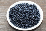 4mm 6/0 metallic gunmetal glass seed beads for bracelets