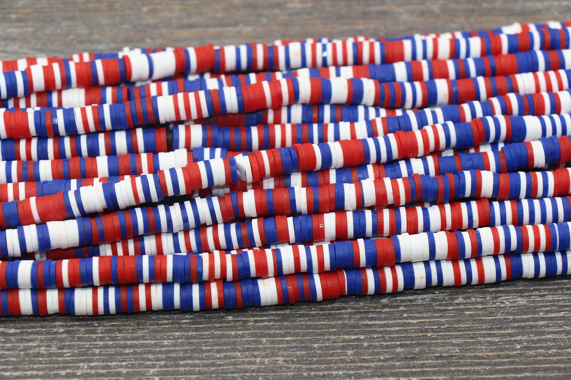 6mm Multicolor Heishi Beads, Multicolor Polymer Clay Disc Beads, African Disc Beads, Vinyl Heishi, 16 inch Strand #464