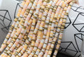 4mm multicolored heishi beads for bracelets and DIY jewelry