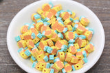 9mm pineapple polymer clay beads, fruit clay charms for bracelets