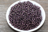 4mm 6/0 purple transparent glass seed beads for bracelets