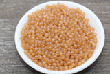 4mm 6/0 transparent iridescent glass seed beads for bracelets