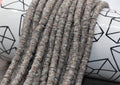 6mm brown speckled heishi beads for bracelets and DIY jewelry