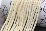 4mm barely yellow heishi beads for bracelets and DIY jewelry