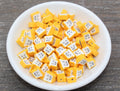 10mm happy bread polymer clay beads, food clay charms for bracelets