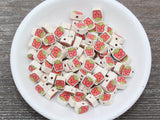 9mm french fries polymer clay beads, food clay charms for bracelets