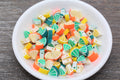 8mm citrus polymer clay beads, food clay charms for bracelets