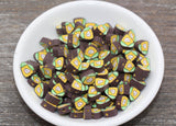 9mm corn polymer clay beads, food clay charms for bracelets