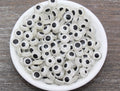 10mm Flat Acrylic Evil Eye Beads