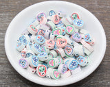 9mm halloween ghost mask polymer clay beads, halloween clay charms for bracelets