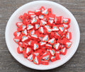 9mm rainbow and cloud polymer clay beads, nature clay charms for bracelets 7