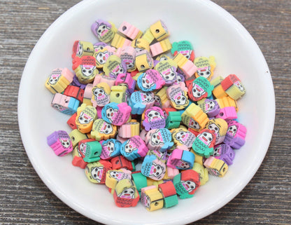 Mermaid Polymer Clay Beads, Assorted Mermaid Cane Beads, Jewelry Beads, Beads for Bracelet #133