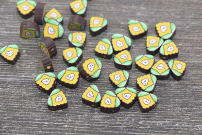 Corn Polymer Clay Beads, Kawaii Corn Cane Beads, Beads for Bracelet, Jewelry Beads #136