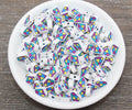 9mm diamond polymer clay beads, nature clay charms for bracelets