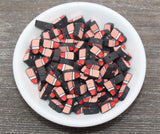 Lipstick Polymer Clay Beads, Kawaii Lipstick Beads, Fimo Cane Beads, Jewelry Beads, Beads for Bracelet #152