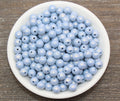 8mm Blue Shimmer Acrylic Gumball Beads