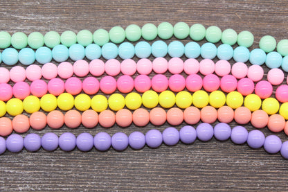 10mm Glass Beads, Round Glass Beads, Jewelry Glass Beads, Bracelet Beads