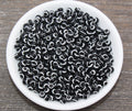 5mm Black Acrylic Evil Eye Beads