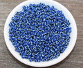 4mm Royal Blue Acrylic Evil Eye Beads