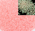 4mm 6/0 glow in dark in dark transparent peach lining glass seed beads for bracelets