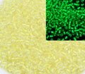 4mm 6/0 glow in dark in dark transparent yellow lining glass seed beads for bracelets