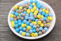 8mm Multicolor Mix Acrylic Gumball Beads
