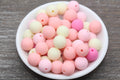 14mm Frosted Mix Acrylic Gumball Beads