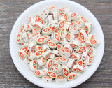 9mm evil eye polymer clay beads, halloween clay charms for bracelets 5