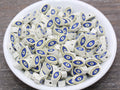 9mm evil eye polymer clay beads, halloween clay charms for bracelets
