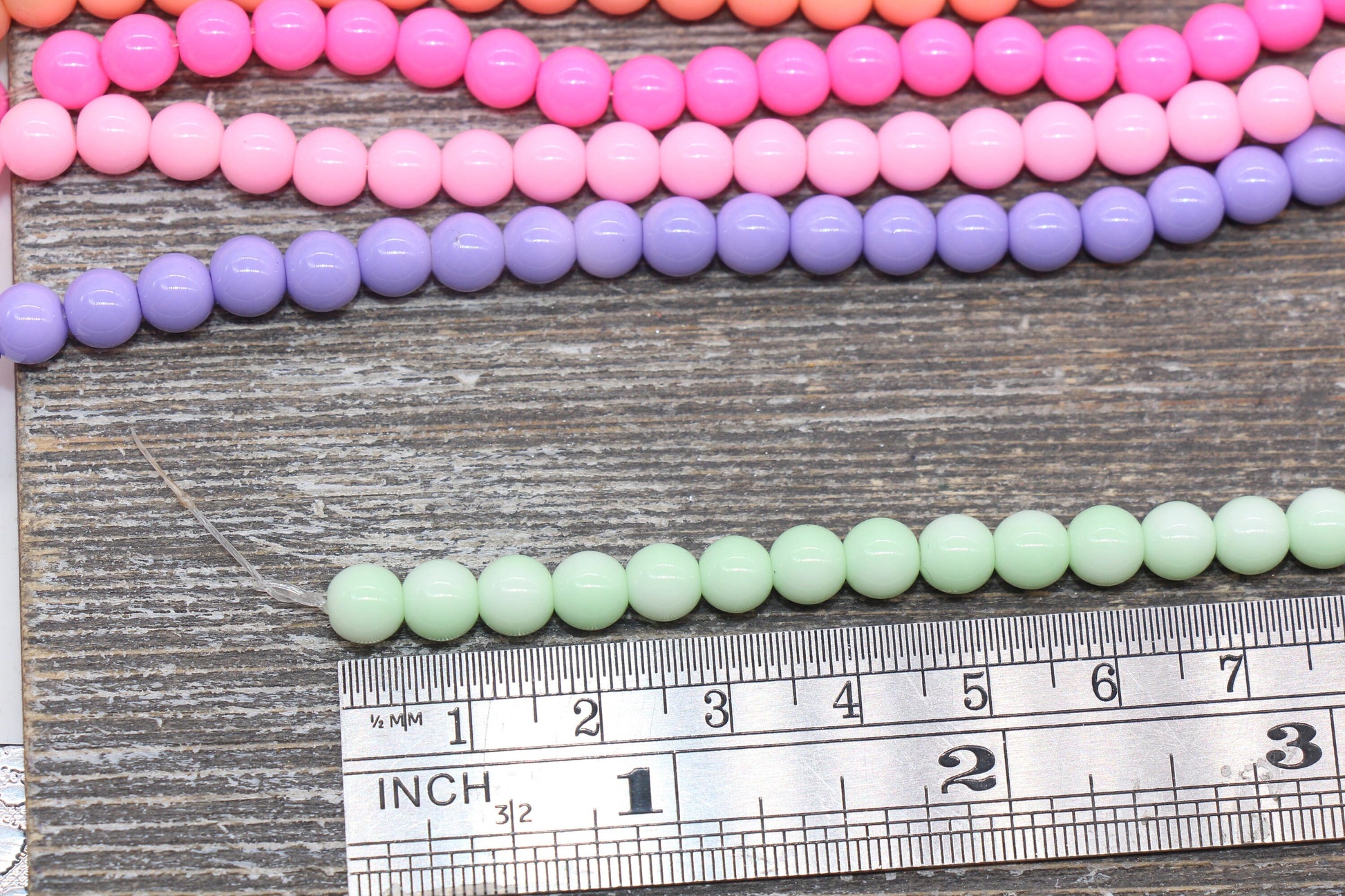 6mm Glass Beads, Round Glass Beads, Jewelry Glass Beads, Bracelet Beads