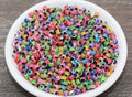 4mm Multicolor Acrylic Evil Eye Beads