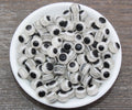 10mm Translucent Light Gray Eyes Acrylic Evil Eye Beads