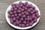 10mm Plum Acrylic Gumball Beads